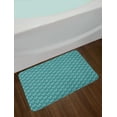 thumbnail image 2 of Romantic Bath Mat, Flower Arrangement with Hand Drawn Doodle Foliage and Abstract Dots, Non-Slip Plush Mat Bathroom Kitchen Laundry Room Decor, 29.5 X 17.5 Inches, Pale Sea Green White, Ambesonne, 2 of 2