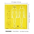 thumbnail image 4 of Traceease Female Human Figure Template Stencils Fashion Designers Drafting Tools, Female Human Figure Template, 4 of 4