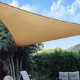 thumbnail image 7 of IFAST 16.4' x 16.4' x 16.4' Triangle Sand Triangle Sun Shade Sail Canopy, Heavy Duty Durable Fabric Cloth Top Cover Waterproof Awning Shelter for Outdoor Patio Garden Yard Deck Pergola, 7 of 7
