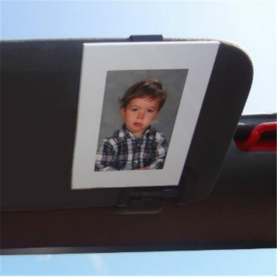 Visor Frames Vf 004896 Picture Frame For Your Car Titanium Visor Frames Vf 004896 Picture Frame For Your Car Titanium White Pack Of 3 Com