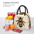 thumbnail image 5 of Xecao Honey Bee Lunch Bag , an insulated, reusable tote bag perfect for adults of all genders, ideal for work, office, picnics and beach trips, 5 of 6