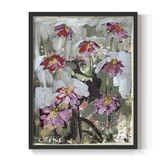 Zinnia I Framed Print - Solid Wood in Single Picture Frame Solid Wood 2 Framed Print