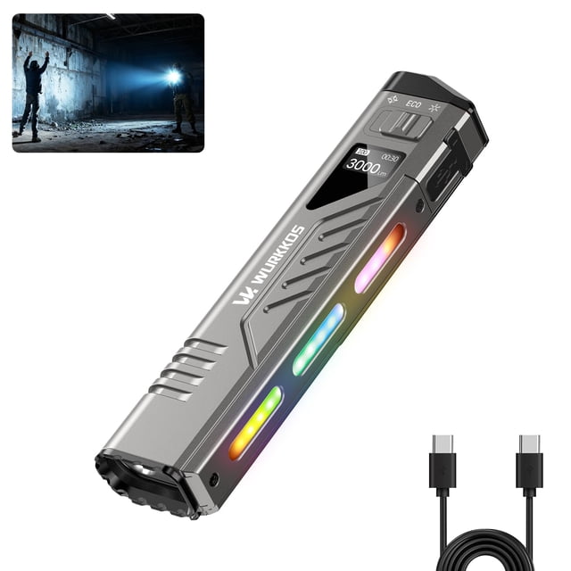 Linterna Wurkkos TD11 Tactical 3000 lúmenes USB-C recargable