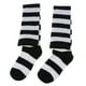 thumbnail image 3 of Calcetines de algodón térmico para hombres, mujeres y niños, calcetines largos, medias altas a rayas, Blanco, 3 of 9