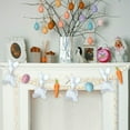 thumbnail image 5 of Easter Bunny and Carrot Garland with Wooden Beads Festive Spring Decoration for Home and Parties 6ft, 5 of 6