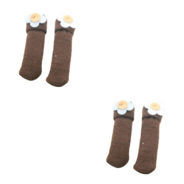 Wweixi 24pcs Polyester Knitted Chair Leg Socks Stylish And Functional Furniture Protectors Easy To Premium style 3 2Set