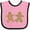 Pink and Black, variant on Inktastic Twin Gingerbread Boy and Girl Co Boys or Girls Baby Bib