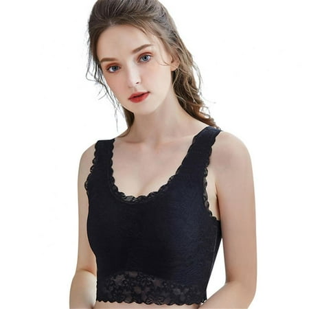 

Women Traceless One-piece Lace Bra Anti Slip Beauty Back Push Up Bra Rimless Solid Lace Bralettes