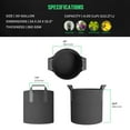 thumbnail image 2 of 24/7 Garden 30-Gallon Grow Bags / Fabric Pots / Flower Planters (Black) (5-Pack), 2 of 2
