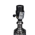 thumbnail image 6 of DecMode 25" Silver Table Lamp with Gray Linen Shade, 6 of 11