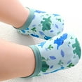 thumbnail image 2 of Fshinging Slipper Crew Socks For Baby Boys Girls Cute Cartoon Print On Comfortable Walking Shoes Size 12-18 Months, 2 of 3