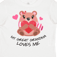 thumbnail image 4 of Inktastic My Great Grandma Loves Me Bear and Hearts Boys or Girls Toddler T-Shirt, 4 of 5