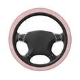 thumbnail image 3 of Gaeub Pink Stripes Breathable Stretch Elastic Steering Wheel Cover, Cool in Summer and Warm in Winter, Universal 15 inch, 3 of 8