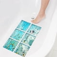 thumbnail image 1 of Alfombrilla antideslizante para bañera, pegatinas de pared de peces de mar realistas creativas, alfombrilla antideslizante, pegatinas impermeables para baño, bañera, 1 of 6
