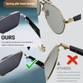 thumbnail image 6 of Smart Sunglasses Glasses Music Glasses Outdoor Sports Waterproof Anti-UV Bluetooth Glasses Call for Men Women Pink, 6 of 8
