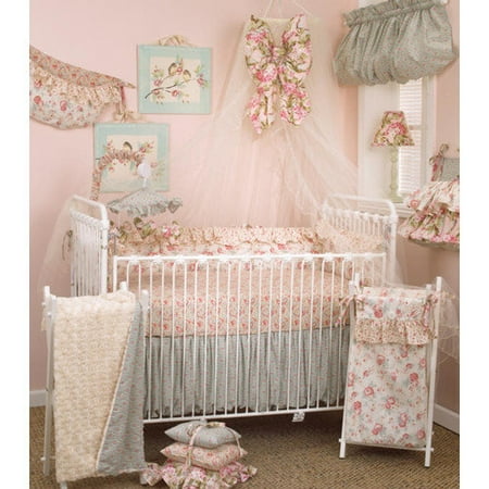 Cotton Tale Floral Crib Bedding Set Tea Party 7-piece Set