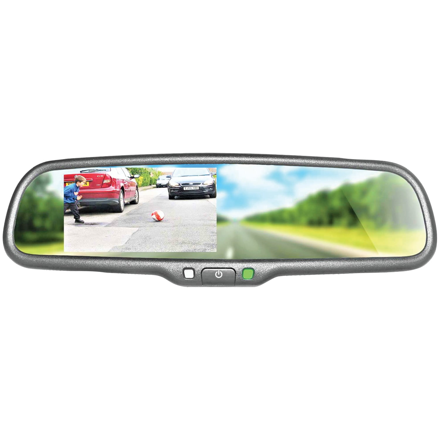 Car Wireless Reversing Backup IR Camera 4.3" LCD Mirror Monitor Auto Rear View
