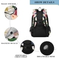 thumbnail image 4 of FORMRS Unisex School Backpack 17" Student Travel Bag with Laptop Compartment, Pink Raspberries, 4 of 7