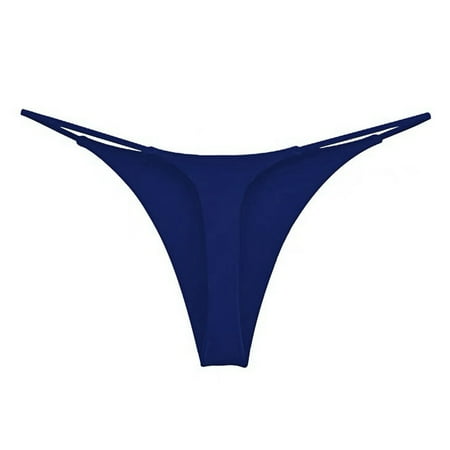 

UoCefik Womens G String Panties Low Rise Thongs T Back Low Rise 特性 Underwear Navy L