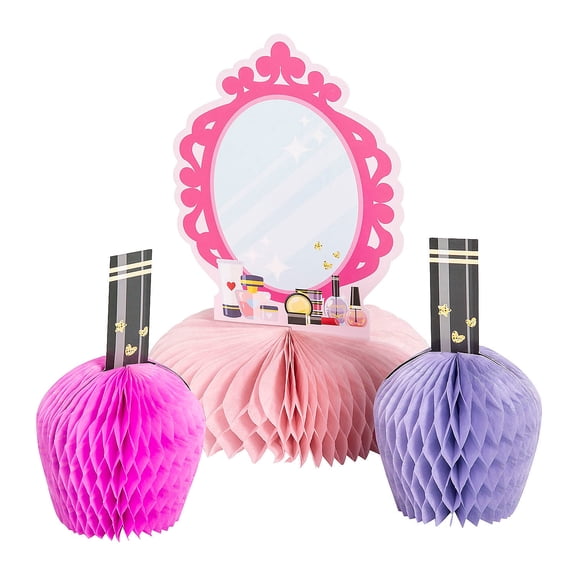 Fun Express Spa Party Makeup Mirror Centerpieces - 3 Pieces