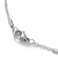 thumbnail image 3 of 10 pc Non-Tarnish 304 Stainless Steel Satellite Chain Necklace for Men Women Stainless Steel color 17.87 inch(45.4cm), 3 of 4