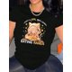 thumbnail image 1 of Camiseta de mujer verano Patrón de Corazón cuello redondoChic Noodle-Loving Girl Graphic Tee for Women - Casual Crew Neck Short Sleeve, Stretchy Polyester Blend, Machine Washable - Perfect Summer To, 1 of 6