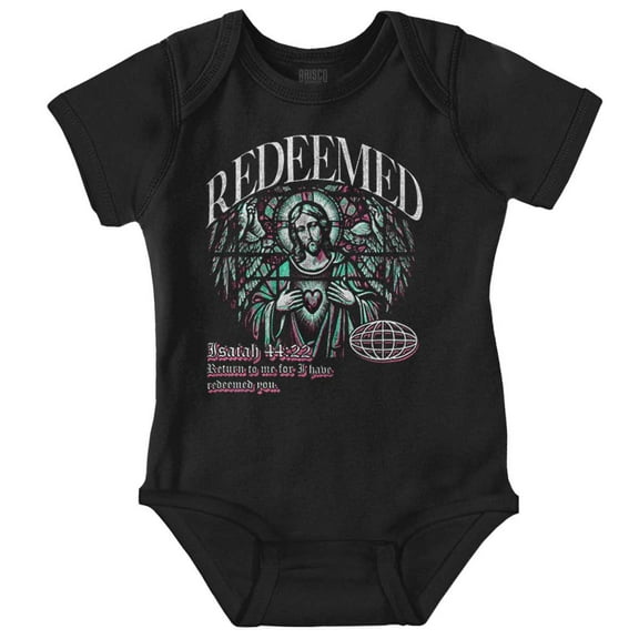 Christian Redeemed Guardian Angel Romper Boys or Girls Infant Baby Brisco Brands NB