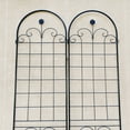 thumbnail image 4 of Outdoor Garden Arch 4 Pack Metal Garden Trellis for Climbing Plants Outdoor 86.7'' x 19.7'' Rustproof Plant Support Rose Trellis Netting Trellis Black,Garden Trellis, 4 of 18