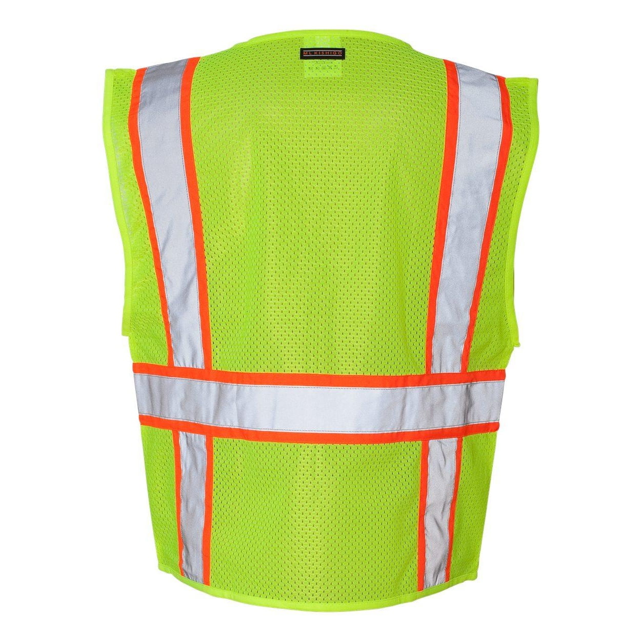 Kishigo - Ultra-Cool Solid Front Vest with Mesh Back - 1163-1164 - Lime - Size: 2XL