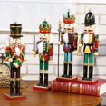 thumbnail image 6 of 12" Nutcracker Wooden Soldier Figurines Toys Ornaments Christmas Holiday Decoration Gifts, 6 of 9