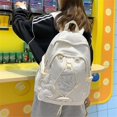 thumbnail image 2 of Mochila Kawaii Con Lindo Colgante De Estrella Bolsa De Gran Capacidad Para Mujer-blanco, 2 of 5