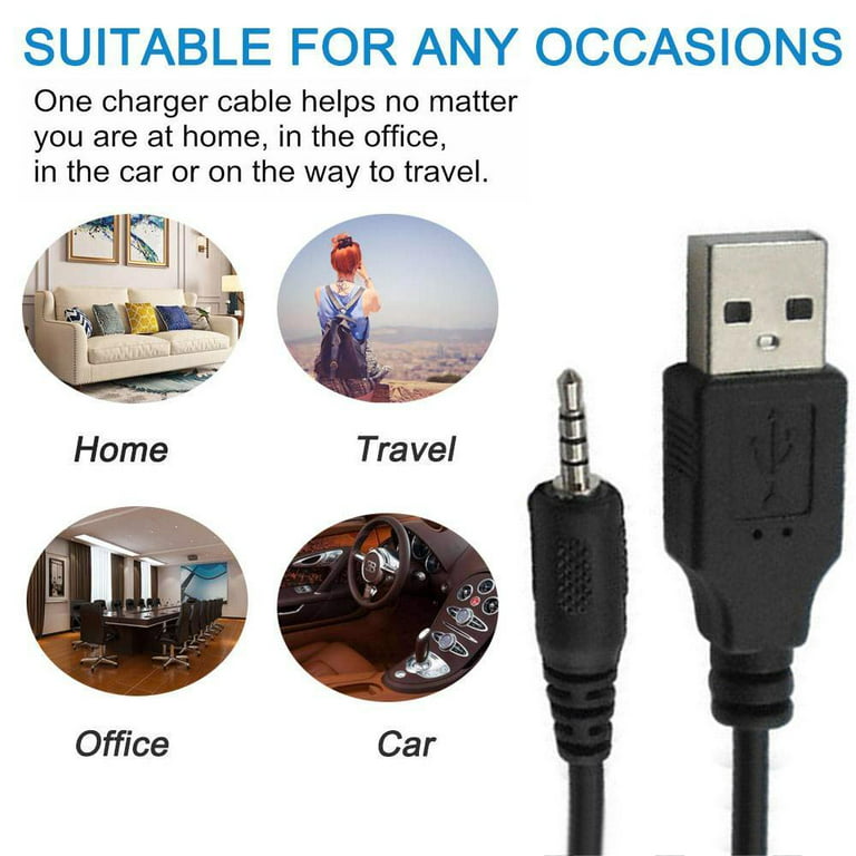 3.5mm USB to Mini USB Standard Audio Jack Connection Cable for Speakers  Mp3/4