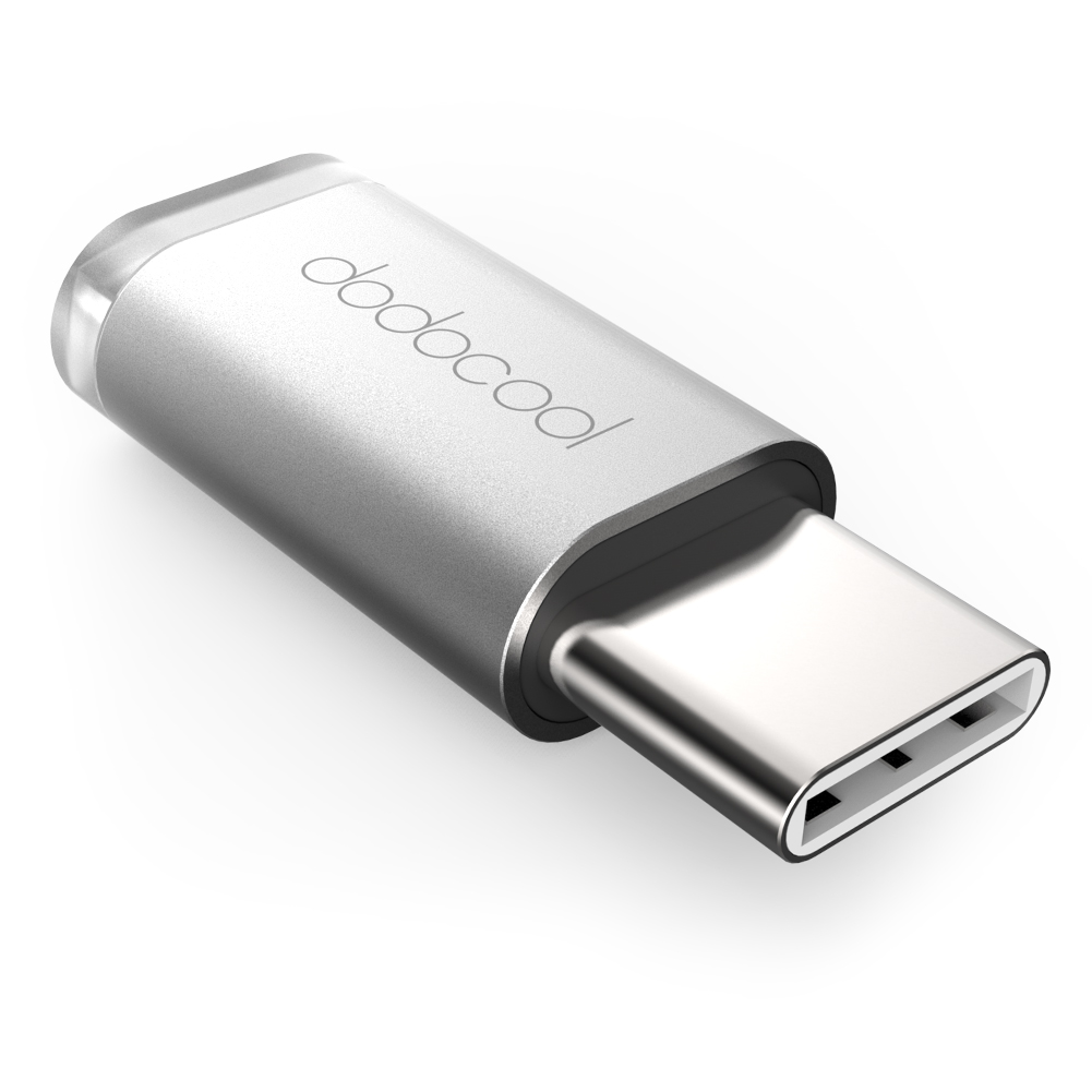 Dodocool Mini Usb C To Micro Usb Adapter Convert Usb Type C To Micro Usb Connector Silver Walmart Com