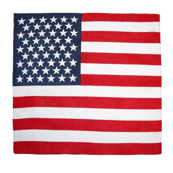 CTM® Cotton American Flag Bandanas