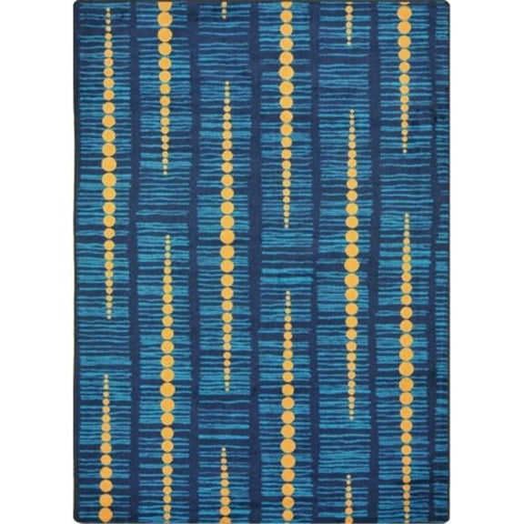 Kid Essentials Recoil Rectangle Teen Area Rugs  02 Blue - 5 ft. 4 in. x 7 ft. 8 in.