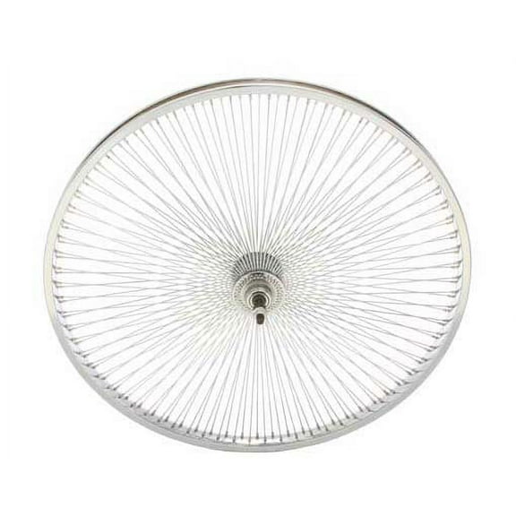 26" 144 Spoke Free Wheel 14G Chrome. Bicycle wheel, bike wheel, Lowrider bike wheel, lowrider bicycle wheel, chopper