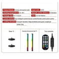 thumbnail image 5 of EIMELI Powered Rhythm Light Bar  RGB Sound Control Pickup Rhythm Lights  APP Control Music Level LED Lights  USB Rechargeable Activated Atmosphere Light for Game Car TV DJ Studio - 2Pcs, 5 of 5