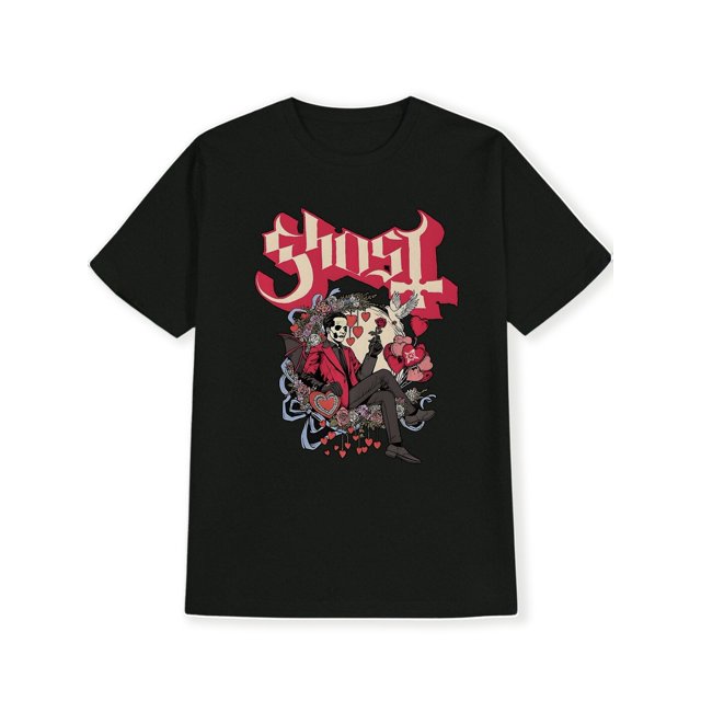 Halloween T-Shirt - Ghost Red Suit Skeleton Character Print T-Shirt, Summer, Versatile, Sporty, Fashion T-Shirt, Round Neck Short Sleeve T-Shirt, Casual Daily Top, Men'S Clothing