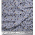 thumbnail image 1 of Soimoi Polyester Crepe Fabric Notes,Piano & Guitar Musical Instrument Fabric Prints by Yard 52 Inch Wide, 1 of 1