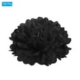 thumbnail image 3 of Uxcell Tissue Pom Poms Flowers Paper Flower Ball for Party Backdrop Decoration Black 6", 3 of 7