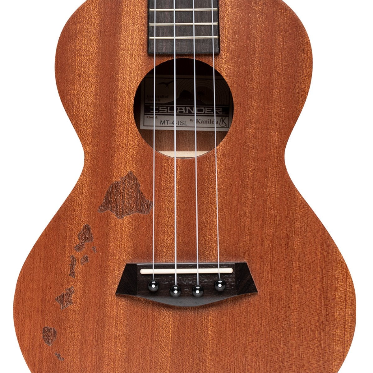 Islander Tenor Ukulele w/ Mahogany & Hawaiian Islands Engraving - MT-4-ISL