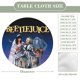 thumbnail image 2 of Beetlejuice-theme Fitted Round Tablecloths Elastic Edged Table Covers Waterproof Table Cloth for Kitchen Holiday Party Tables Decor 150cm, 2 of 6