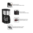 thumbnail image 2 of Cafetera T-Fal 4 a 6 Tazas con Filtro Permanente Negra, 2 of 4