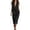 A-Black181, variant on SONXAHE Side-Pocket Midi Dress for Women Sleeveless Cowl-Neck Weekend Casual Mid-Length Dresses