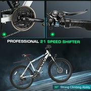 Vivi Electric Bike for Adults 26 Electric Mountain Bike 500W Cruise Control Electric Commuter Bike 21 Speed with Removable 48V Battery Up to 50 Miles