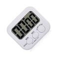 thumbnail image 3 of WASHWEPE White Digital Kitchen Timer with Large LED Display for Home Use Compact Plastic Design 99 min 59 sec, 3 of 5