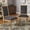 Dark Grey, variant on iNSPIRE Q Amadell Rectangular French Country Reclaimed Natural Finish Linen Dining Chair, Dark Grey (Set of 2)