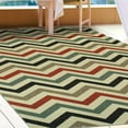 thumbnail image 5 of HomeRoots 486827 4 x 6 ft. Stone Chevron Stain Resistant Indoor & Outdoor Rectangle Area Rug, 5 of 5