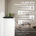 thumbnail image 2 of Shinco 14000 BTU (10000 BTU DOE) 700 sq.ft Portable Air Conditioner, 2 of 12