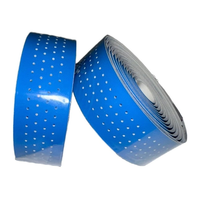 2 cintas para manillar de bicicleta, antideslizantes, transpirables y con absorción de impactos, para montar en bicicleta al aire libre, accesorios de Azul